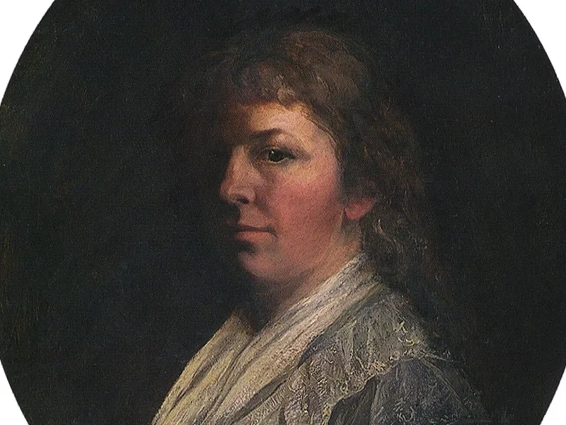 1842-Aline von Kapff - Autoritratto